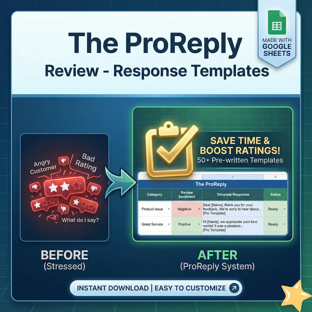 ProReply: 350+ Review - Response Templates