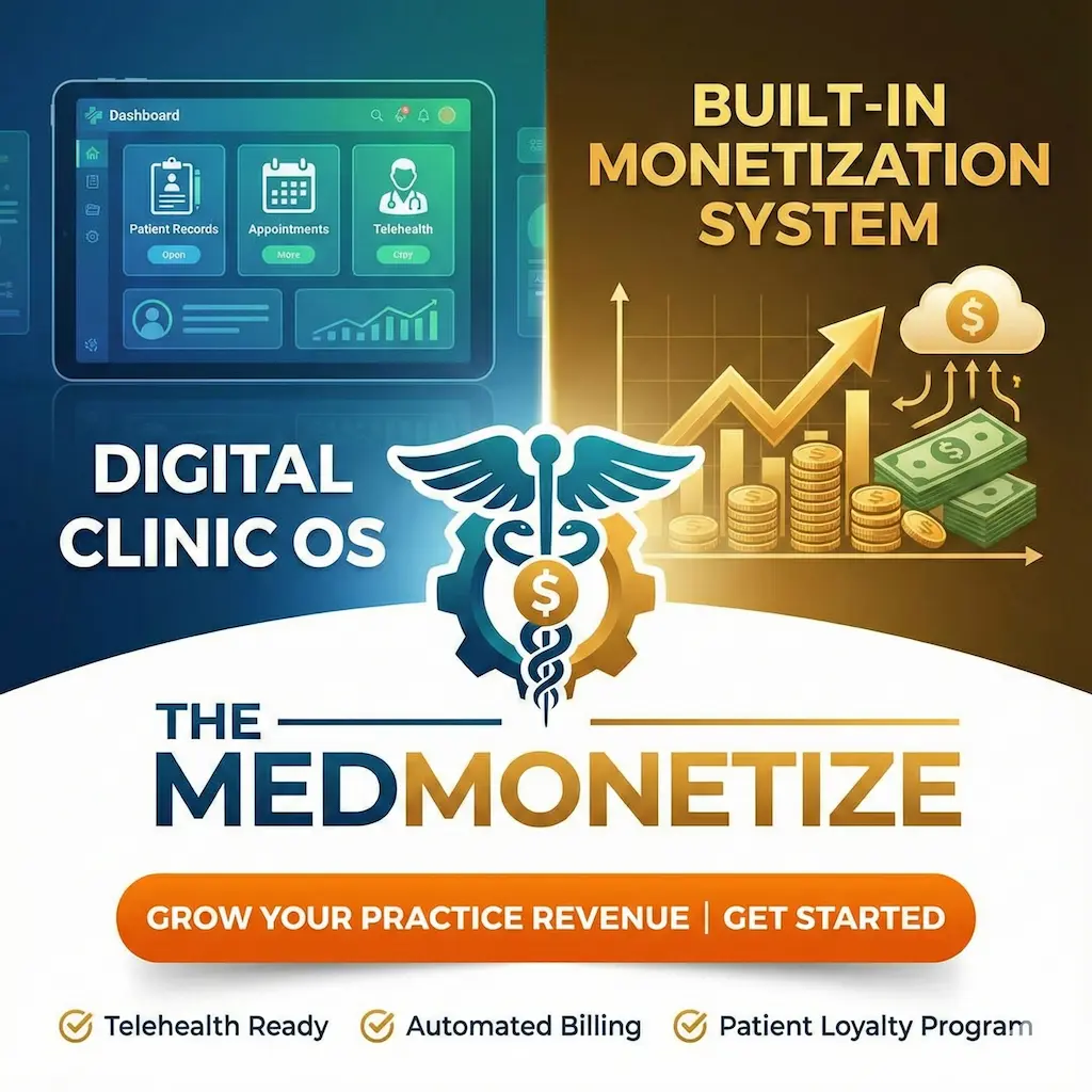 Digital Clinic OS with built-in Monetization System | The MedMonetize (Get Free Demo)