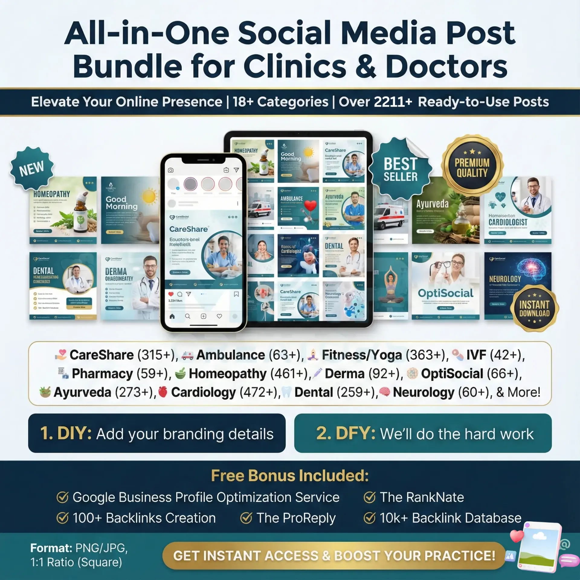 Save Hours on Content Creation with 2211 + Posts | CareConnect Designs