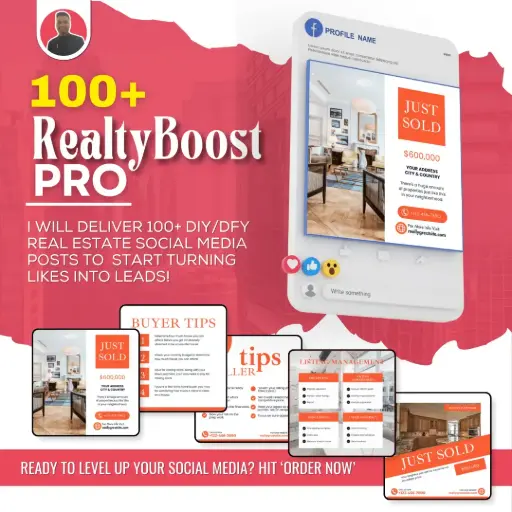 RealtyBoost Pro- 100 Real Estate Social Media Designs
